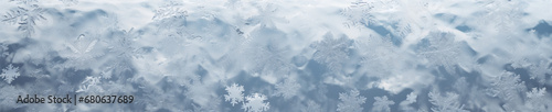 snowy abstract winter background banner 5:1