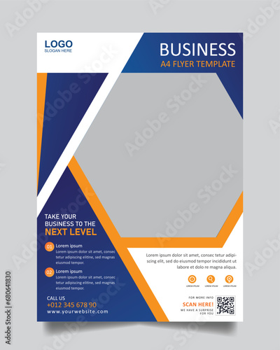 Modern digital marketing agency flyer template