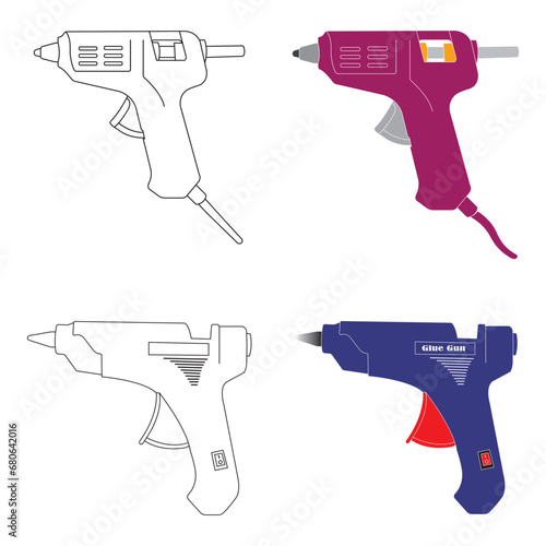 Glue gun icon
