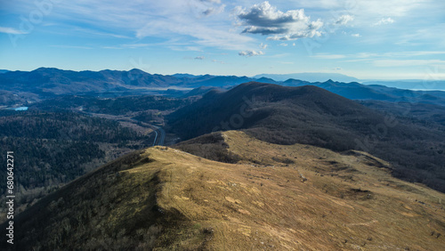 Tuhobić vrh, mountain peak, aerial view, Rijeka, Croatia