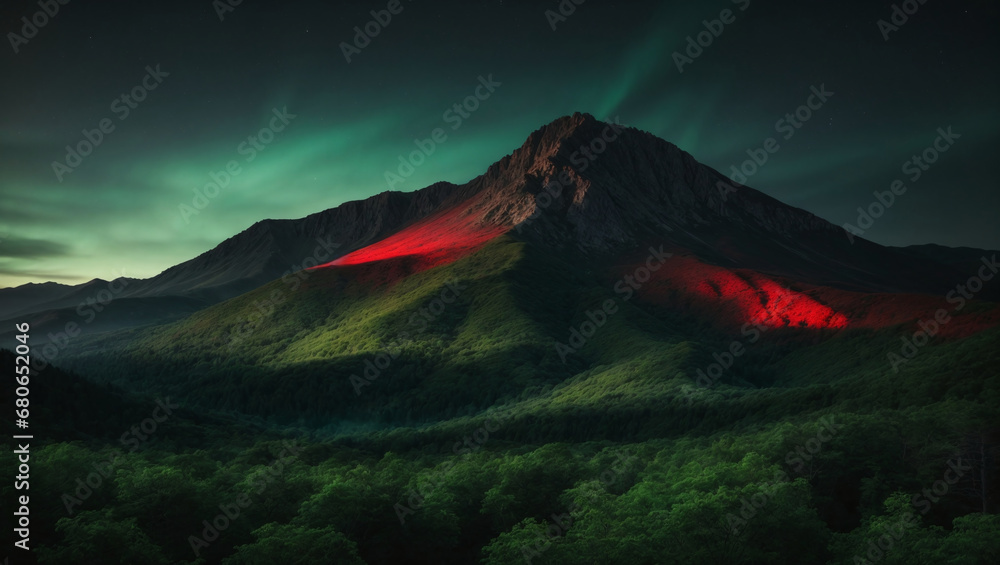 Crimson Kiss on Midnight Mountain
