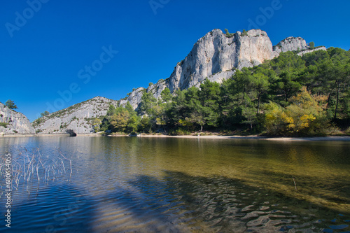 Landschaft in den Alpilles nahe St. Remy in der Provence