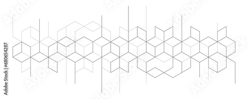Abstract geometric background with isometric blocks, polygon shape pattern photo
