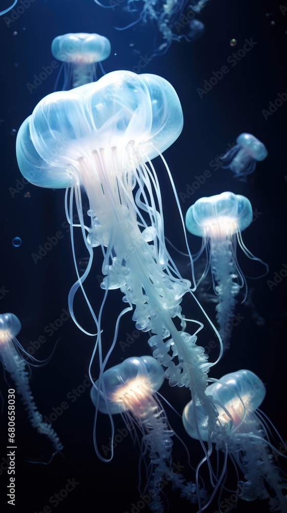 Fototapeta premium jelly fish in the aquarium nature beauty 