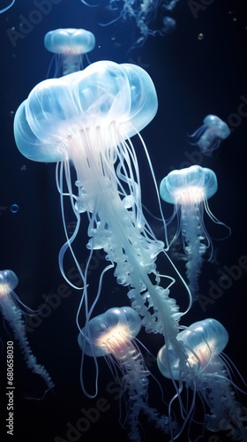 jelly fish in the aquarium nature beauty 