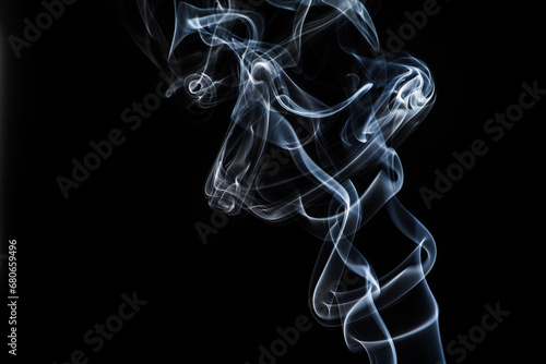 Wallpaper smoke background captured from incense stick.