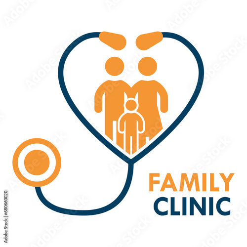 Gemeinschaftsarzt, Arzt für die ganze Familie, familienfreundlich - Logo, Icon, Symbol