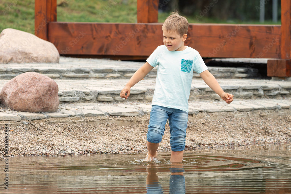 A warm summer day and refreshing feet in cool water. A warm summer day and refreshing feet in cool water.