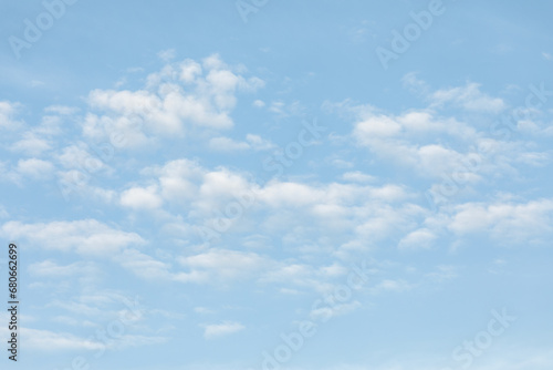 Fototapeta Naklejka Na Ścianę i Meble -  Abstract white cloud and blue sky in sunny day texture background.