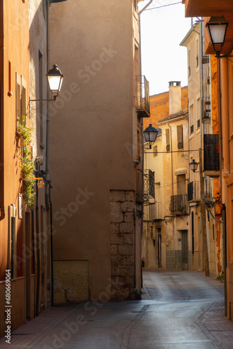 Old town street in Cocentaina, Alicante (Spain)