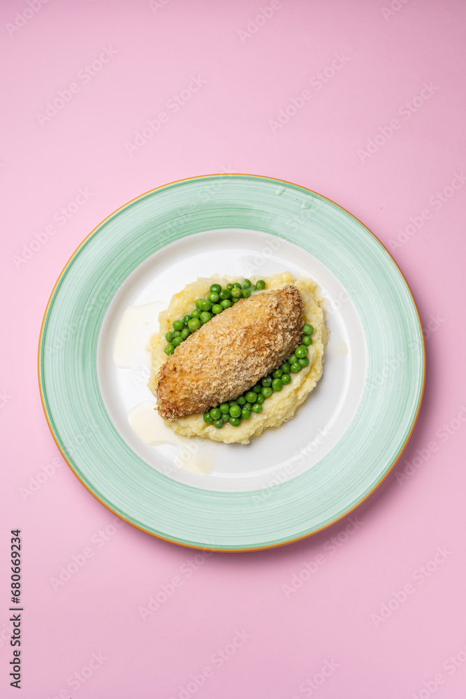 Ukrainian cuisine. Cutlet in Kyiv style Ukrainian cuisine. Cutlet in Kyiv style