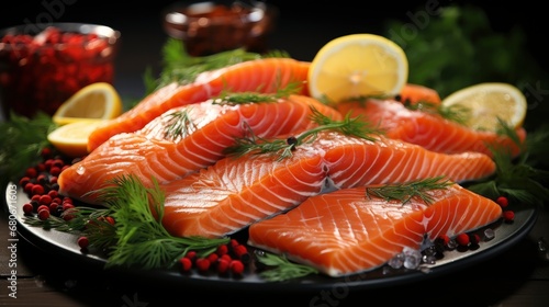 Juicy Slice Fresh Salmon Ingredients Closeup, Background Images, Hd Wallpapers, Background Image