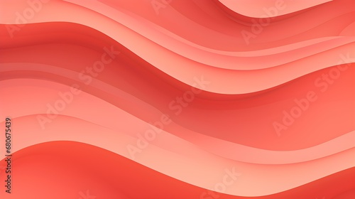 Minimalistic Background of abstract Waves in light red Colors. Creative Retro Wallpaper