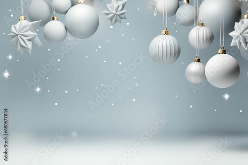 Christmas festive background. Blurred Christmas background, festive Christmas multicolor bokeh background.