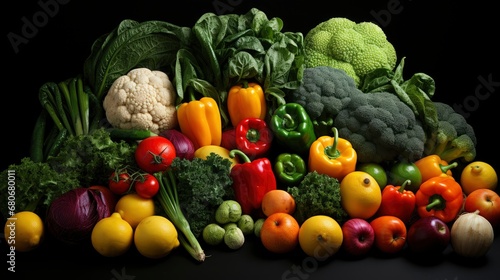 Set Fresh Vegetables On Black Background  Background Images  Hd Wallpapers  Background Image