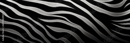 Abstract zebra stripes, ultra-closeup, texture, play of black and white, optical illusion effect