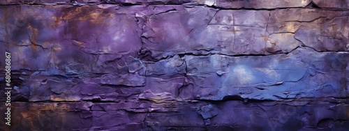 Abstract Textured Stone Wall with Purple and Blue Tones