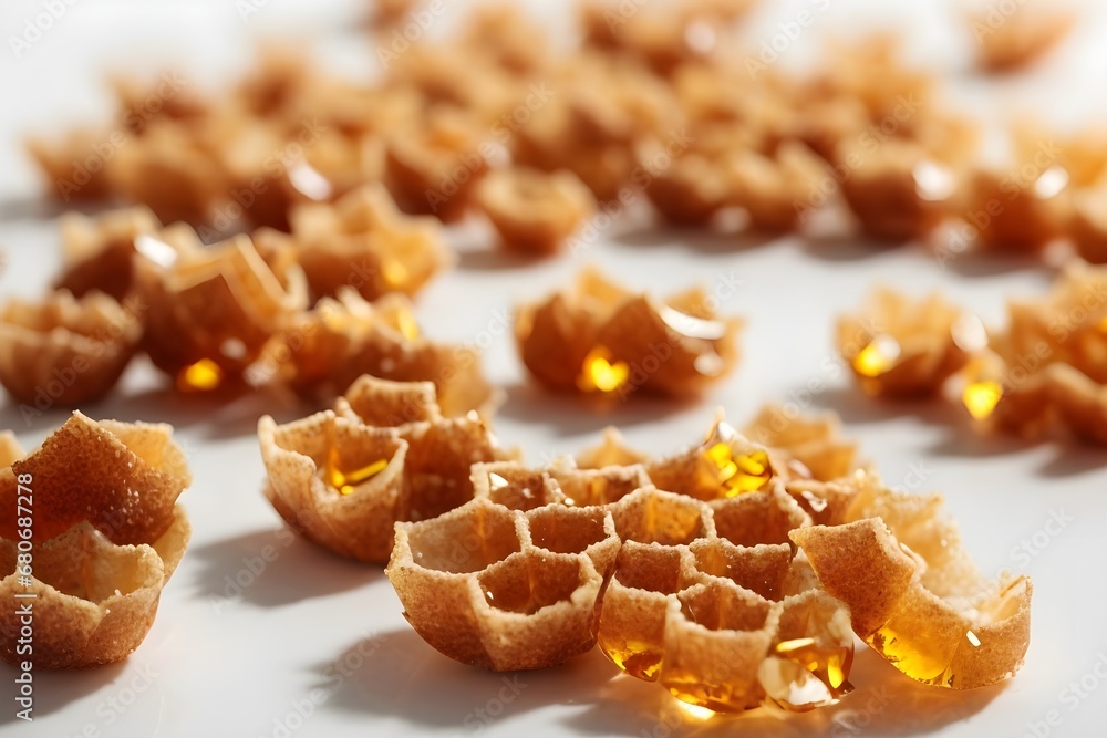 Close up of honeycomb. Close up of honeycomb.