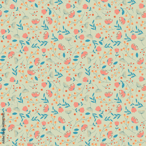 Abstract flower pattern background.