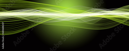 Abstract elegant eco wave panorama background design illustration with space for your text