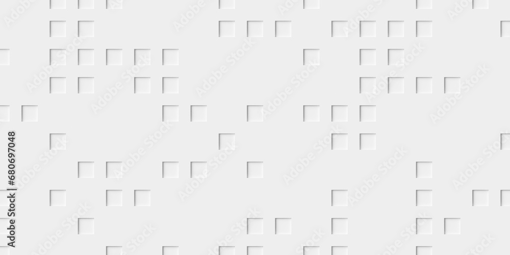 Sparsely positioned inset white cube boxes block background wallpaper banner Sparsely positioned inset white cube boxes block background wallpaper banner