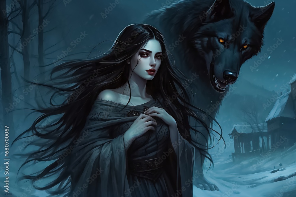 Morana is the Slavic goddess of death, night, and winter. Beautiful ...