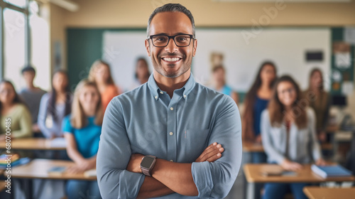 Smiling Educator: A Beacon of Positivity in the Classroom © Gabriel