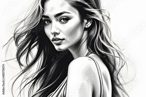 The prettiest woman in the world that AI imagine. generative AI