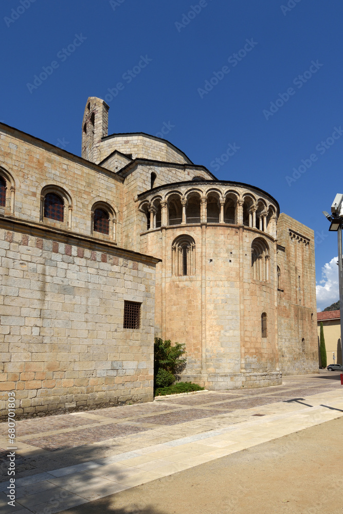 apse of the Cathedral of Santa Maria, La Seu de Urgell, LLeida province, Catalonia, Spain