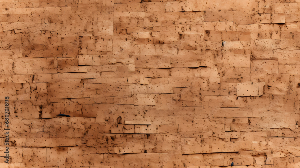 Soft organic look of cork wall texture, seamless texture Soft organic look of cork wall texture, seamless texture