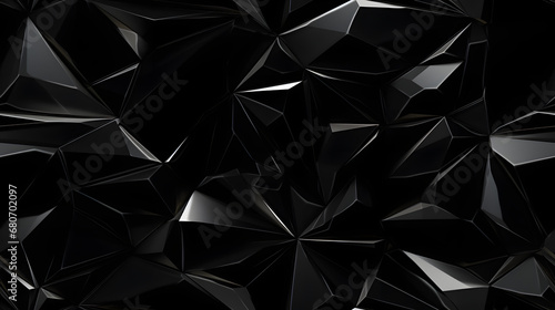 Sleek polished glossy black onyx texture, seamless pattern