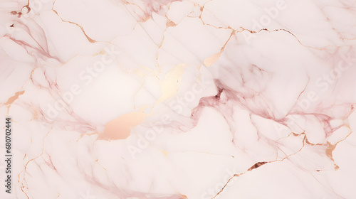 Smooth marble with rose gold veins, luxury feel, seamless texture