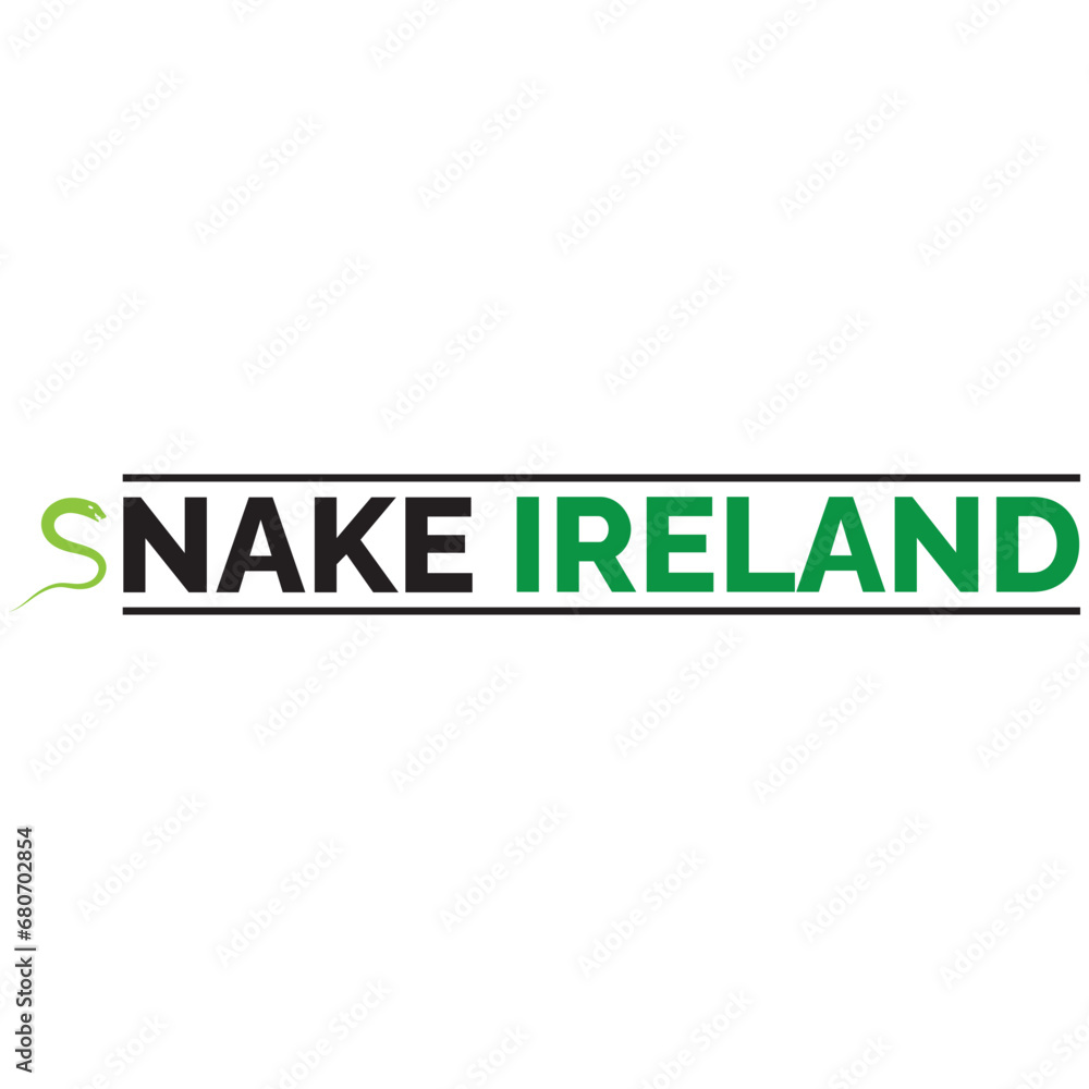 Fototapeta premium SNAKE+ TYPOGRAPHY LOGO DESIGN{COMBINATION MARK LOGO}