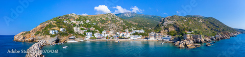 Therma village on Ikaria island with thermal springs, Greece. © gatsi