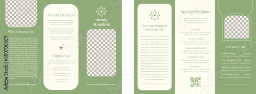 This is a fashionable tri fold brochure design.
