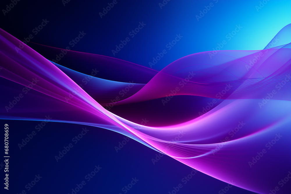 3D abstract linear waves, on purple and blue background design, background banner or header, magewave, flowing forms 3D abstract linear waves, on purple and blue background design, background banner or header, magewave, flowing forms