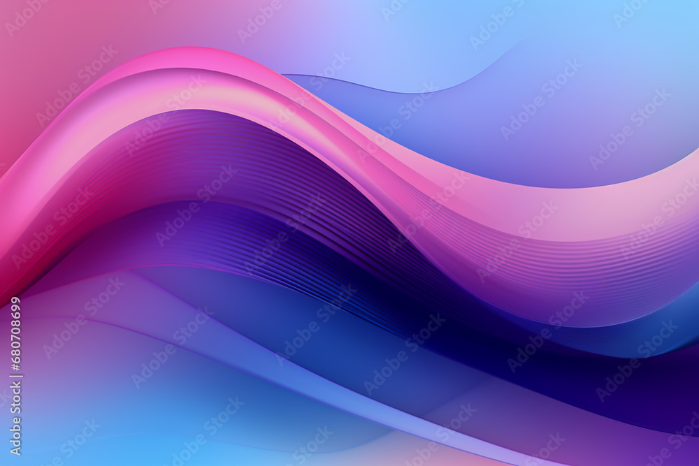 3D abstract linear waves, on purple and blue background design, background banner or header, magewave, flowing forms 3D abstract linear waves, on purple and blue background design, background banner or header, magewave, flowing forms