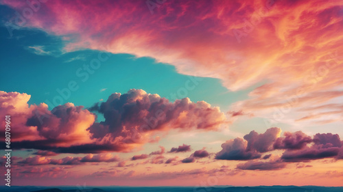sunset over the ocean © Miroslav
