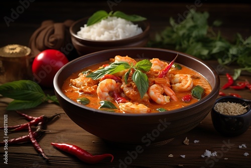 curry dish with shrimp