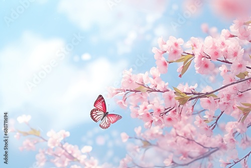 cherry tree branches adorned with delicate blossoms © Francesco