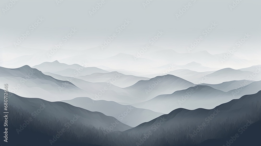 Mountain Abstract Grey Background
