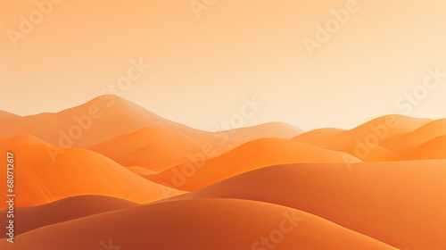 Mountain Abstract Orange Background