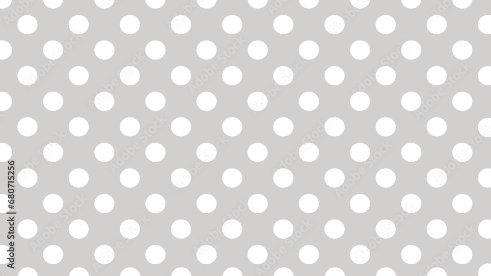 Grey seamless and white polka dots pattern Grey seamless and white polka dots pattern