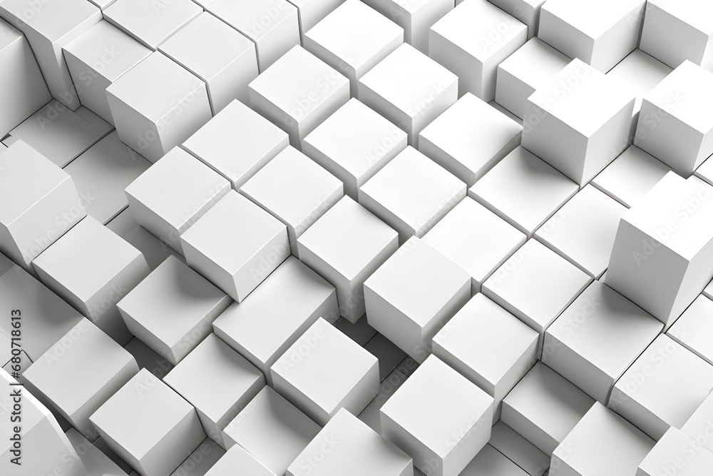 random shifted white cube boxes texture generative ai random shifted white cube boxes texture generative ai