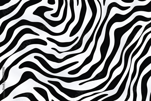 Black and white zebra skin pattern. Stylish wild animal print background for fabric, textile, paper, design, banner, wallpaper