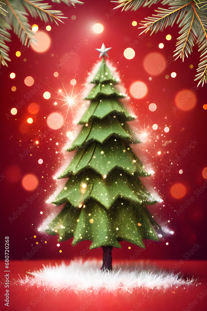 christmas tree with snow highly detailed uhd drawing pen generative ai christmas tree with snow highly detailed uhd drawing pen generative ai