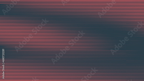 Linear Half Tone Pattern Vector Abstract Smooth Dynamic Texture Red Black Colour Retrowave Background. Synthwave Retro Futurism Art Minimalist Style Decoration. Half Tone Textured Striped Abstraction