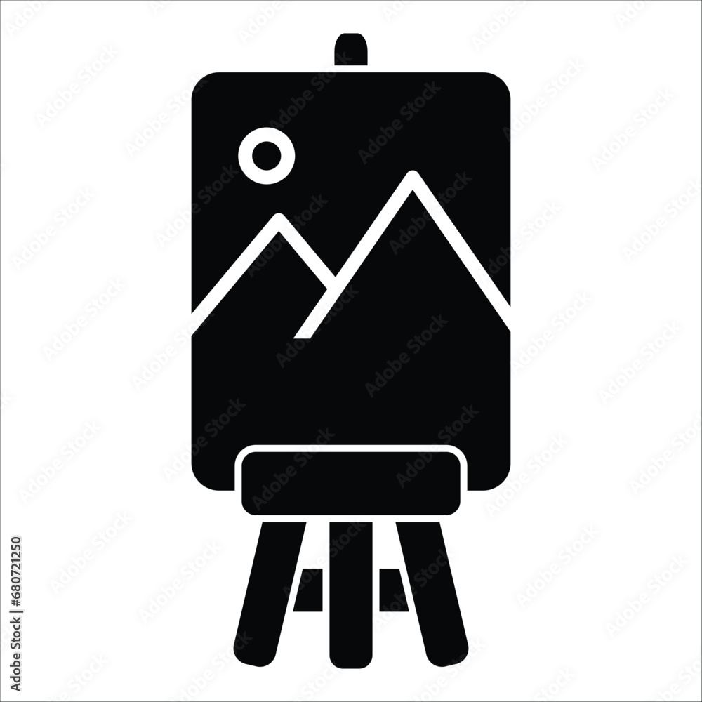 painting board - canvas icon vector design template painting board - canvas icon vector design template