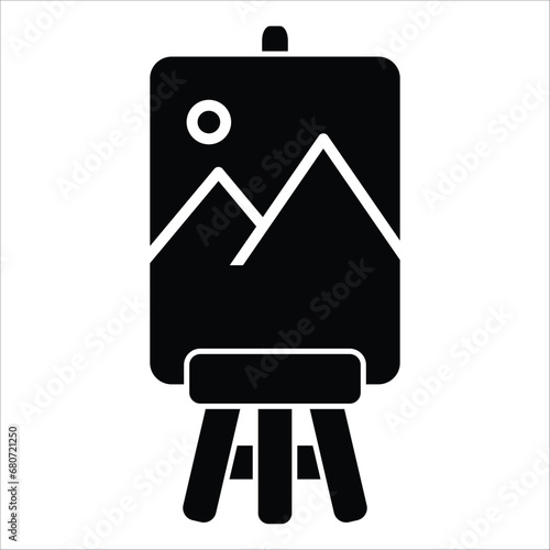 painting board - canvas icon vector design template
