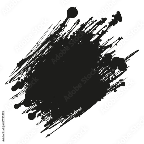 black ink splat
